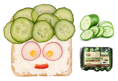 Cucumber sandwich for kids - Thomas Fresh